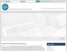 Tablet Screenshot of nextmedicalproducts.com